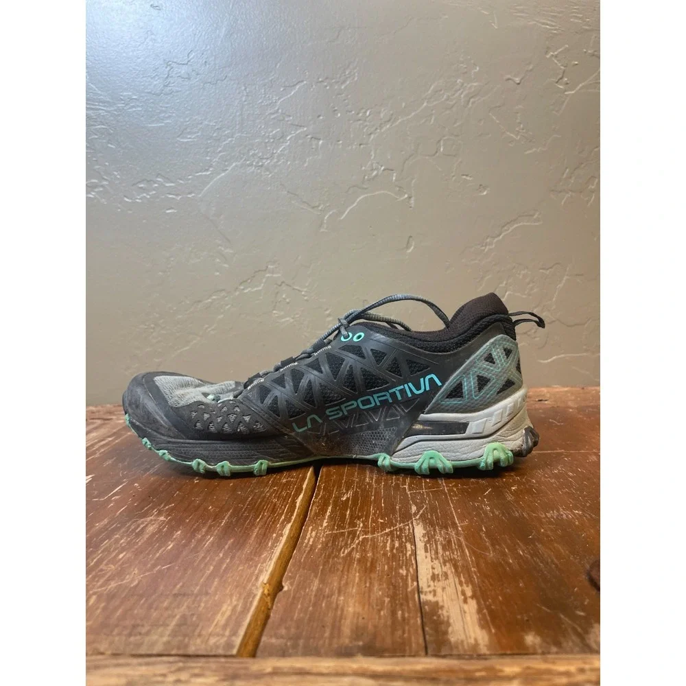 La Sportiva Bushido II Trail Running Shoes Womens 9.5 Blue Sneakers Hiking MTN